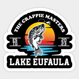 Fishing Crappie Lake Eufaula Sticker